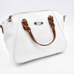 borsa donna pelle bianca prezzo outlet online