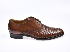scarpa elegante in pelle e cuoio italiani colore marrone mario fagni parmatek prezzo outlet